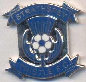 футбол.клуб Стратспі (Шотландія) ЕМАЛЬ /Strathspey Thistle,Scotland football pin