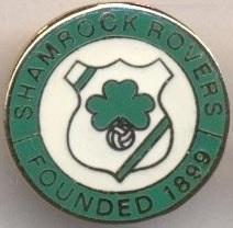 футбол.клуб Шемрок Р.(Ірландія1 ЕМАЛЬ/Shamrock Rovers,Rep.Ireland football badge
