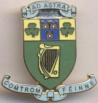 футбол.клуб ЮКД (Ірландія) ЕМАЛЬ більший / UCD Dublin,Rep.Ireland football badge