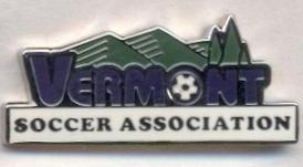 Вермонт, федерація футболу ЕМАЛЬ / Vermont, USA football-soccer association pin
