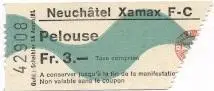 білет Швейцарія Switzerland League 19? Ксамакс/Neuchatel Xamax FC-? match ticket