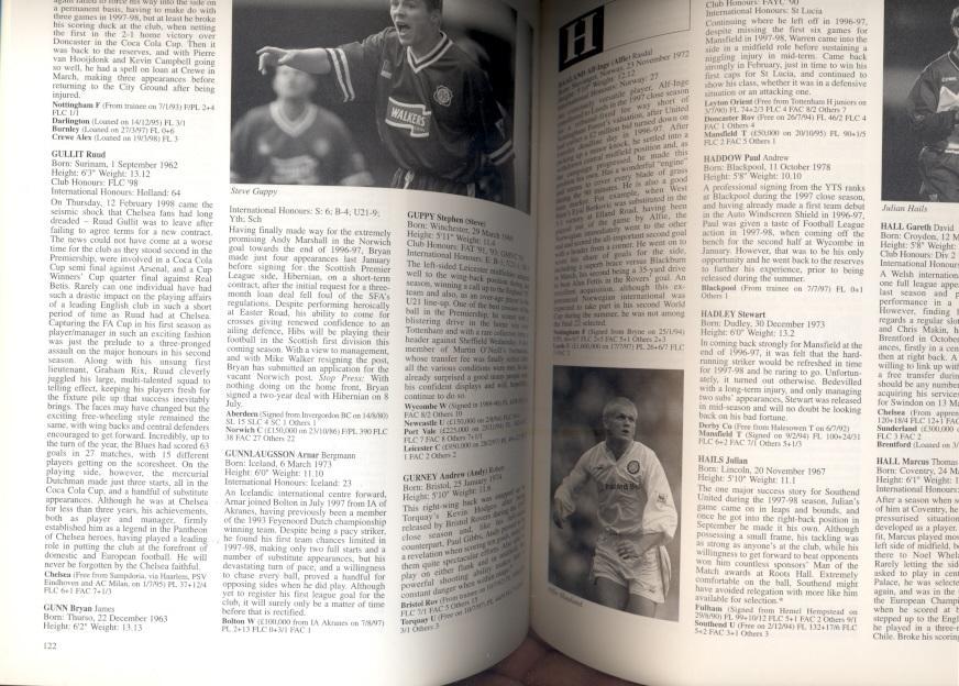 книга Англія-Футболісти 1998-99 /Official England PFA Footballers Factfile guide 1