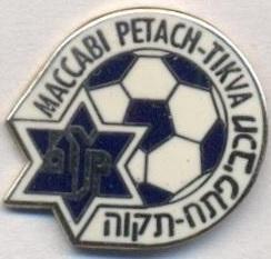 футбол.клуб Мак.Петах-Тік.(Ізраїль ЕМАЛЬ/Maccabi Petah Tikva,Israel football pin