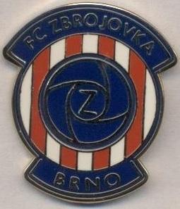 футбол.клуб Збройовка Брно (Чехія)2 ЕМАЛЬ/FC Zbrojovka Brno,Czechia football pin