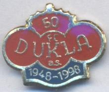 футбольний клуб Дукла Прага (Чехія) важмет / FK Dukla Praha,Czech football badge