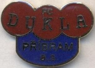 футбольний клуб Дукла Пршибрам (Чехія) ЕМАЛЬ /Dukla Pribram,Czech football badge