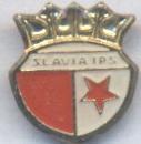 футбол.клуб Славія Прага (Чехія) важмет / Slavia Praha IPS, Czech football badge