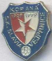футбол.клуб Славія Вейпрінце(Чехія1 важмет/Slavia Vejprince,Czech football badge