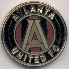 футбол.клуб Атланта (США)2 ЕМАЛЬ/Atlanta United FC,USA football-soccer pin badge