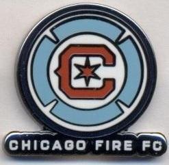 футбол.клуб Чикаго Файр (США)4 ЕМАЛЬ /Chicago Fire,USA football-soccer pin badge