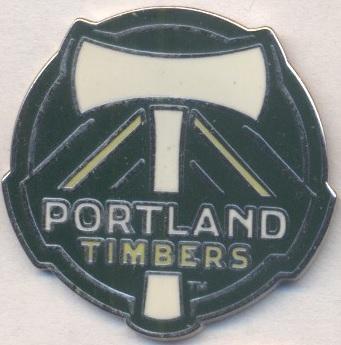 футбол.клуб Портленд (США) офіц.2 ЕМАЛЬ/Portland Timbers,USA football-soccer pin