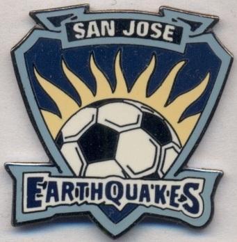 футбол.клуб Сан-Хосе (США) офіц.2 ЕМАЛЬ / San Jose,USA football-soccer pin badge