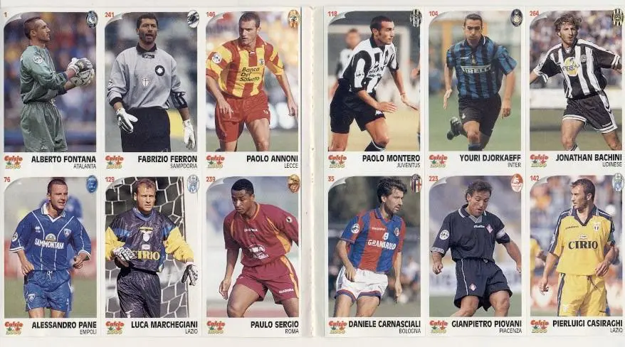 наклейки 12 шт.футболісти Серія А (Італія)8 / Serie A, Italy 12 players stickers