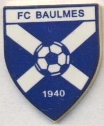 футбол.клуб Больм (Швейцарія) офіц. важмет /FC Baulmes,Switzerland football pin