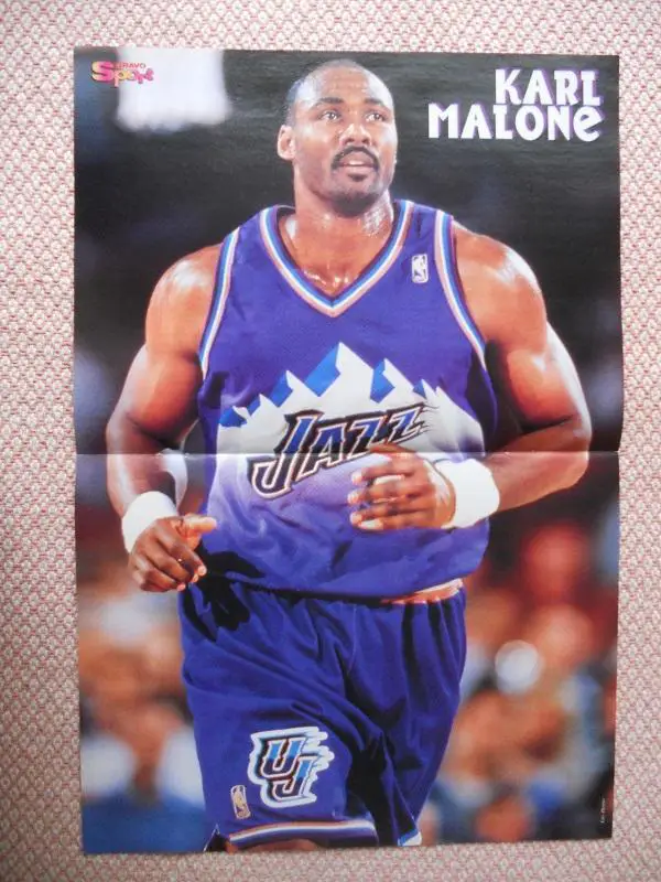 постер А3 баскетбол Карл Мелоун (НБА-США) /Karl Malone basketball NBA-USA poster