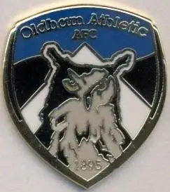 футбол.клуб Олдем (Англія)1 ЕМАЛЬ /Oldham Athletic FC,England football pin badge