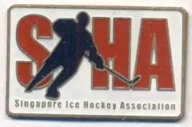 Сингапур, федерація хокею №1, важмет / Singapore ice hockey federation pin badge