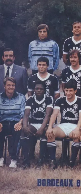 постер А3 футбол Бордо (Франція) 1981 /Girondins Bordeaux,France football poster