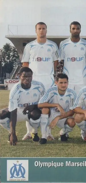 постер А4 футбол Олімпік Марсель(Франція 2007/O.Marseille,France football poster