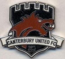 футбол.клуб Кентербері (Н.Зеландія) ЕМАЛЬ / Canterbury United FC,New Zealand pin