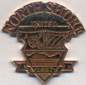 футбол.клуб Норт Шор (Н.Зеландія важмет/North Shore Utd,New Zealand football pin