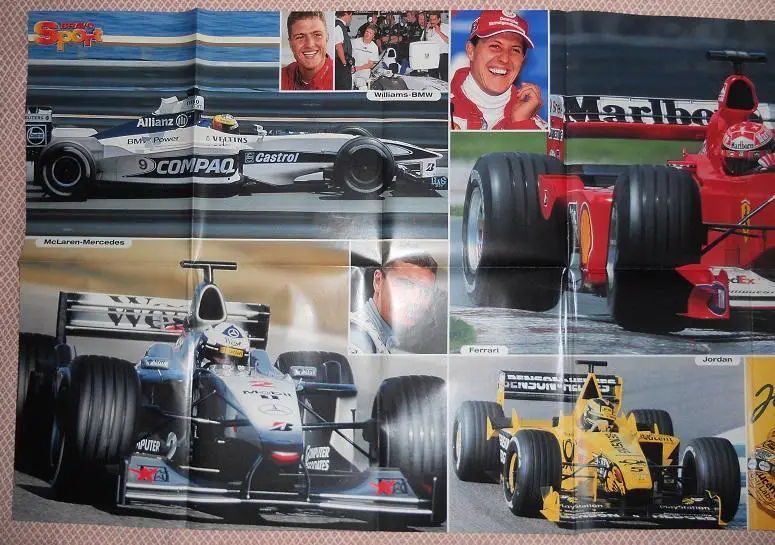 постер А0 футбол зб.Німеччина=Germany national team / колаж Формула-1 F-1 poster 2