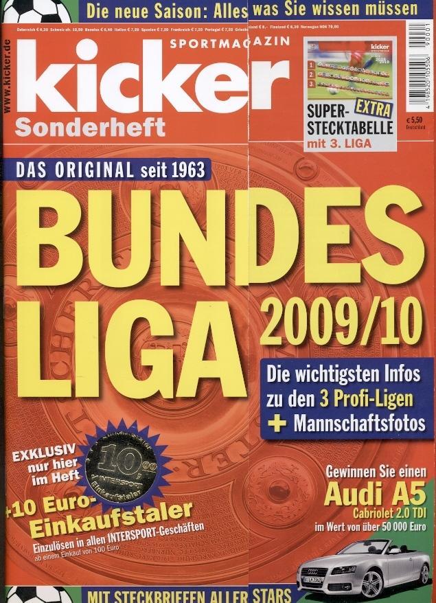 Футбол,Німеччина, чемп-т 2009-10, спецвидання Кікер/Kicker Sonderheft Bundesliga