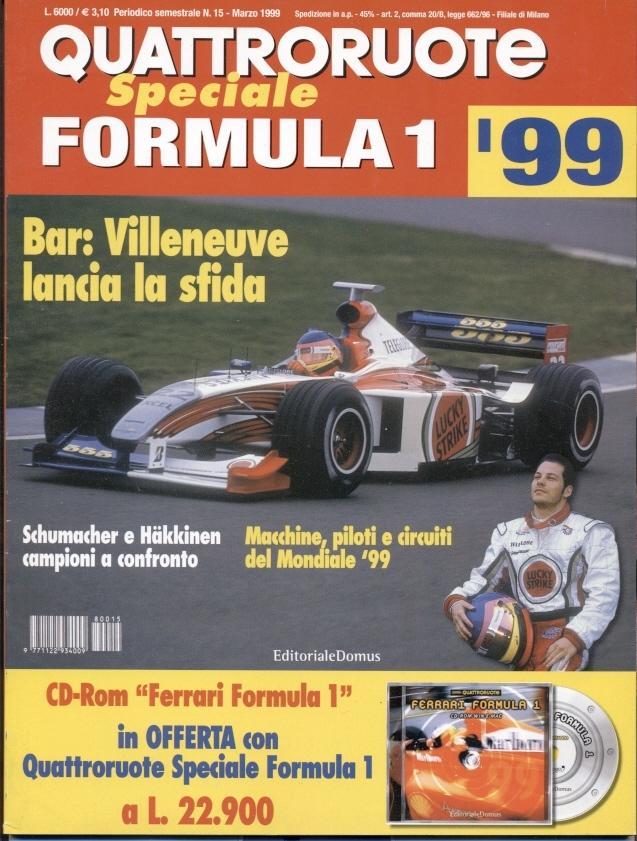 Формула-1, Кватроруоте спецвидання 1999 / Quattroruote Formula-1 season preview