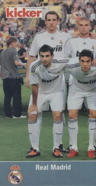 постер А4 футбол Реал Мадрид (Іспанія) 2009 / Real Madrid, Spain football poster