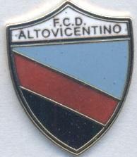 футбол.клуб Альтовічент.(Італія офіц. ЕМАЛЬ/FCD Altovicentino,Italy football pin