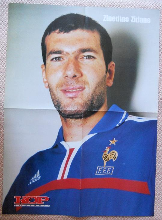 постер А2 футбол Зідан/Бартез (Франція) / Zidane/Barthez, France football poster