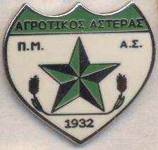 футбол.клуб Агротікос Астер (Греція1 ЕМАЛЬ/Agrotikos Asteras,Greece football pin