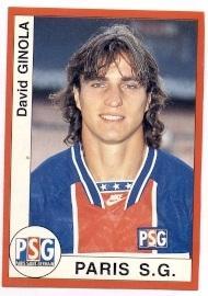 наклейка футбол Д.Жинола (Франція /David Ginola,Paris SG,France football sticker