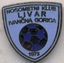 футбол.клуб Лівар ІГ.(Словенія1 ЕМАЛЬ/Livar Ivancna Gorica,Slovenia enamel badge