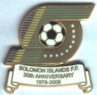 Соломонові* федерац.футболу,ювілей 30,ЕМАЛЬ/Solomon Isls football federation pin