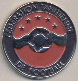 Таїті, федерація футболу, №3, важмет /Tahiti football assn. federation pin badge