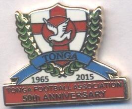 Тонга, федерація футболу,ювілей 50,№3 ЕМАЛЬ /Tonga football federation pin badge