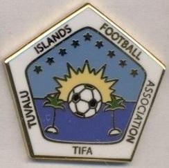 Тувалу, федерація футболу,№2 ЕМАЛЬ / Tuvalu football federation enamel pin badge