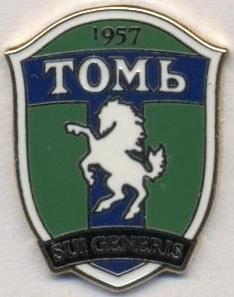 футбол.клуб Томь Томск (Рос.)2 ЕМАЛЬ / Tom' Tomsk,Rus. football enamel pin badge