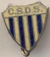 футбол.клуб Док Суд (Аргентина ЕМАЛЬ/CS Dock Sud,Argentina football enamel badge