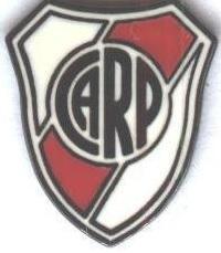 футбол.клуб Ривер Плейт (Аргентина)2 ЭМАЛЬ/CA River Plate,Argentina football pin