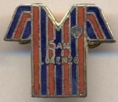 футболка-клуб Сан-Лоренсо (Аргентина) ЕМАЛЬ/San Lorenzo,Argentina football badge