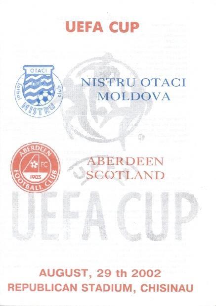 прог.Ністру/Nistru Otaci Молд/Mold-Aberdeen FC Scotland/Шотл.2002b match program