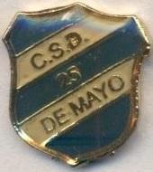 футбол.клуб 25 де Майо (Аргентина) важмет /CSD 25 de Mayo,Argentina football pin