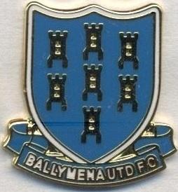 футбол.клуб Балліміна (Півн.Ірландія2 ЕМАЛЬ/Ballymena UFC,N.Ireland football pin