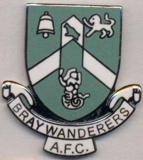 футбол.клуб Брей (Ірландія ЕМАЛЬ більший/Bray Wanderers,Rep.Ireland football pin