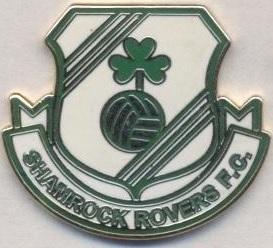 футбол.клуб Шемрок Р.(Ірландія)3 ЕМАЛЬ /Shamrock Rovers,Rep.Ireland football pin