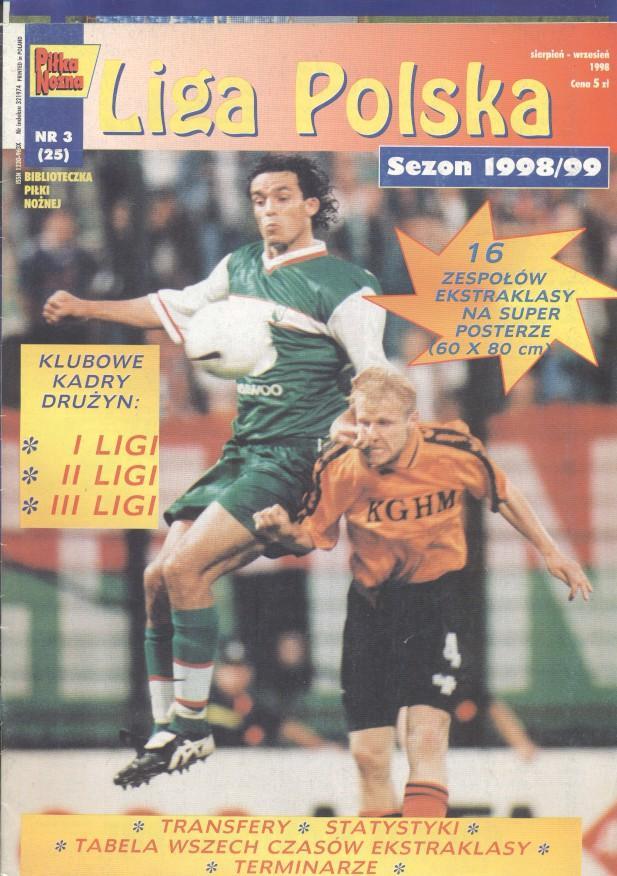 Польща,чемп-т 1998-99b спецвидання Pilka Nozna Liga Polska,Poland football guide