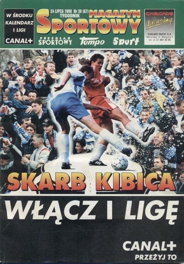 Польща, чемп-т 1998-99 спецвидання Magazyn Sportowy Poland football season guide