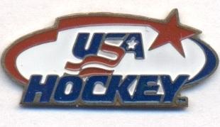 США, федерація хокею, №2 важмет /USA ice hockey association federation pin badge